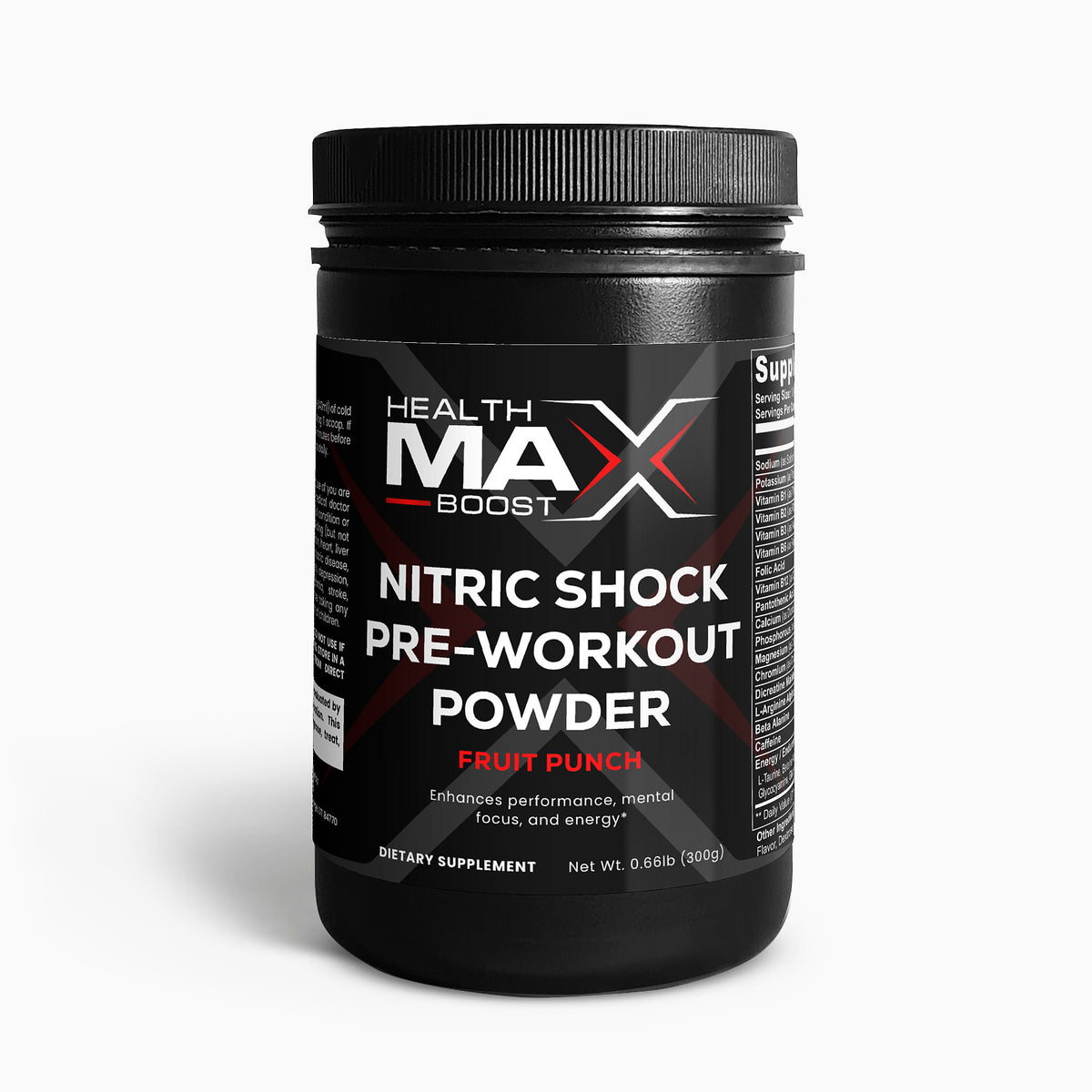 Nitric Shock Pre-Workout Powder (Fruit Punch)